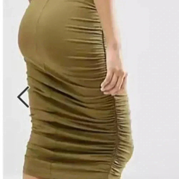 ASOS Pencil Skirt with Ruched Side - Picture 3 of 5